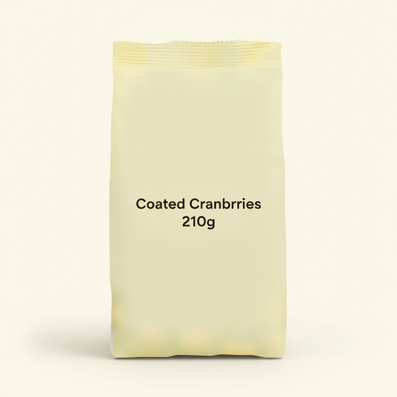 Holland & Barrett yoghurt coated cranberries 210g, imported from the UK