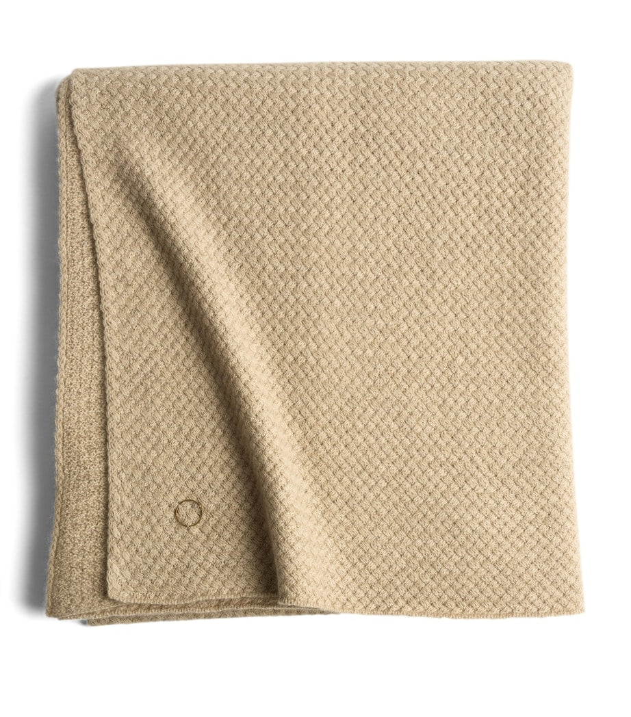 Oyuna cashmere maple throw basket knit 180x120cm, UK version