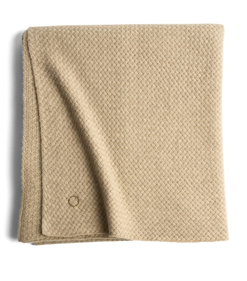 Oyuna cashmere maple throw basket knit 180x120cm, UK version