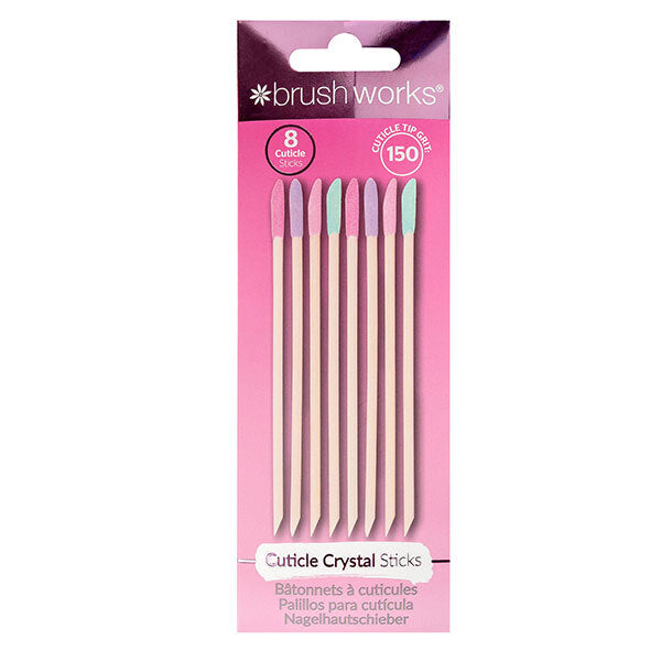 Brushworks Cuticle Crystal Sticks - 8 Pack GOODS Superdrug   