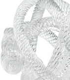 Eichholtz Glas-Schreibtischornament mit Seilmuster 15cm (Britische Marke)