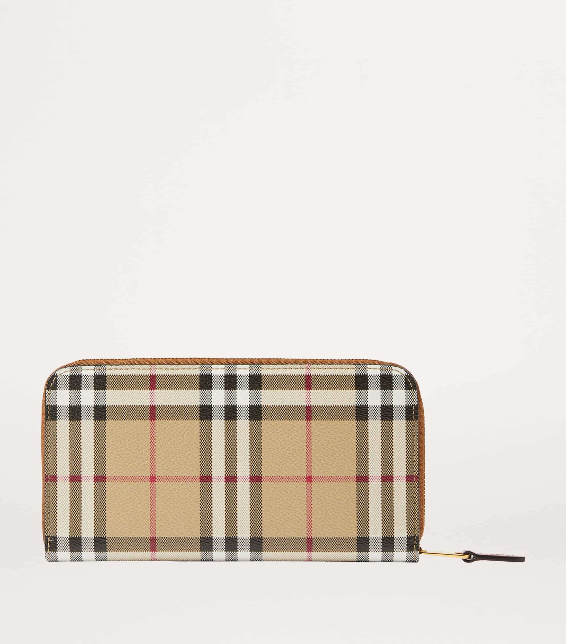 Burberry Check Zipped Wallet - British product