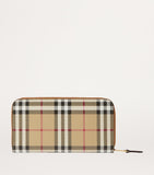 Burberry Check Zipped Wallet - British product