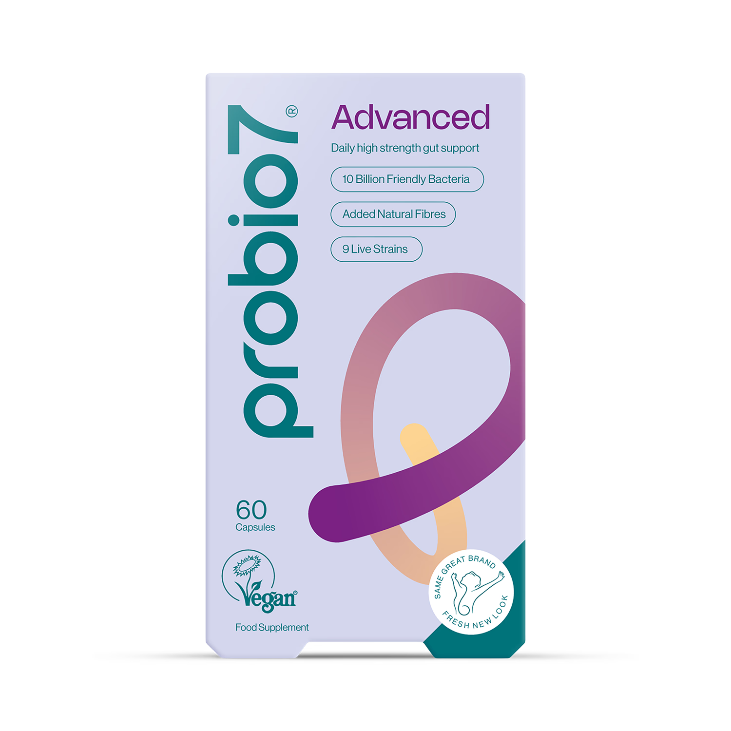 Probio7 Advanced Formula Probiotic 60 Capsules, imported from the UK