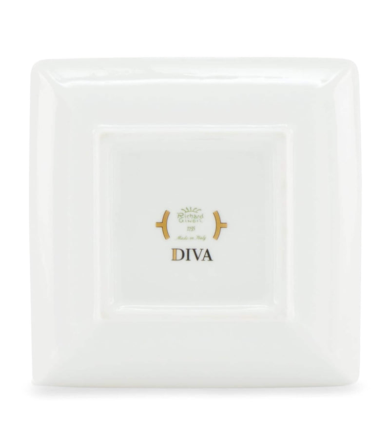 GINORI 1735 porcelain Colonna Diva square change tray 13.5cm, UK version