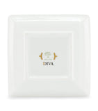 GINORI 1735 porcelain Colonna Diva square change tray 13.5cm, UK version