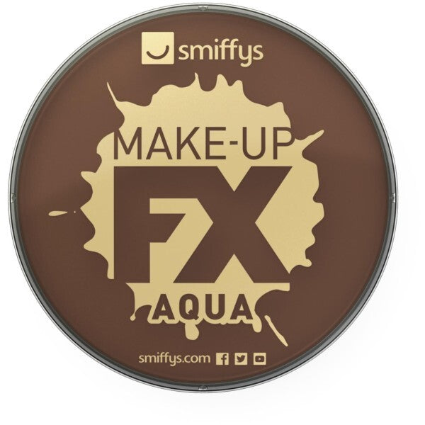 Smiffys dark brown face and body paint 16ml - British product