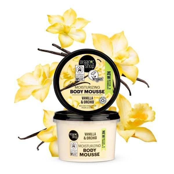 Organic Shop Moisturizing Body Mousse Vanilla & Orchid 250ml GOODS Superdrug   