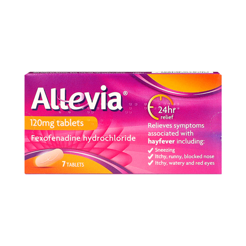 Allevia 120mg allergy tablets pack of 7, UK version
