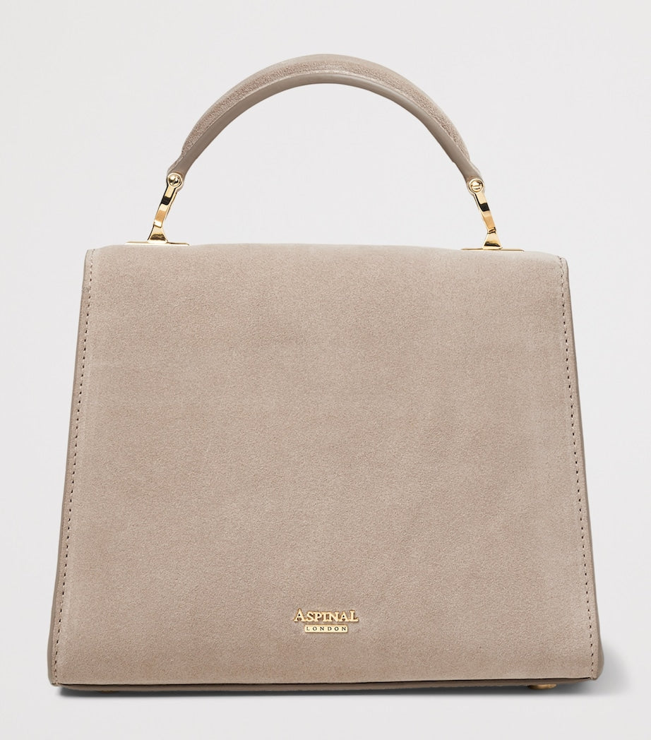 حقيبة Aspinal of London midi suede Mayfair - منتج بريطاني