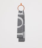 LOEWE cashmere-wool scarf with jacquard logo 165x39cm, UK version