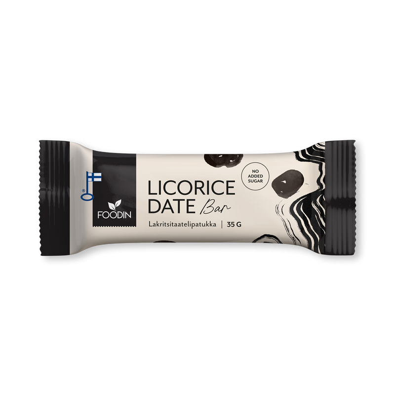 Licorice Date Bars 18 pack 35g each, UK version