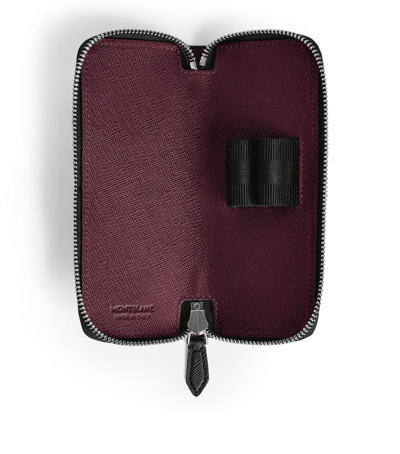Montblanc Leather Sartorial Double Pen Pouch, imported from the UK