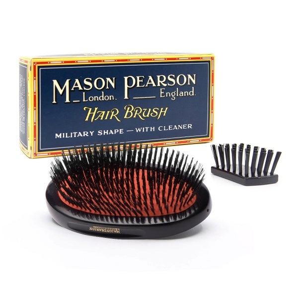 Mason Pearson Sensitive Bristle Military Hairbrush Black - British product