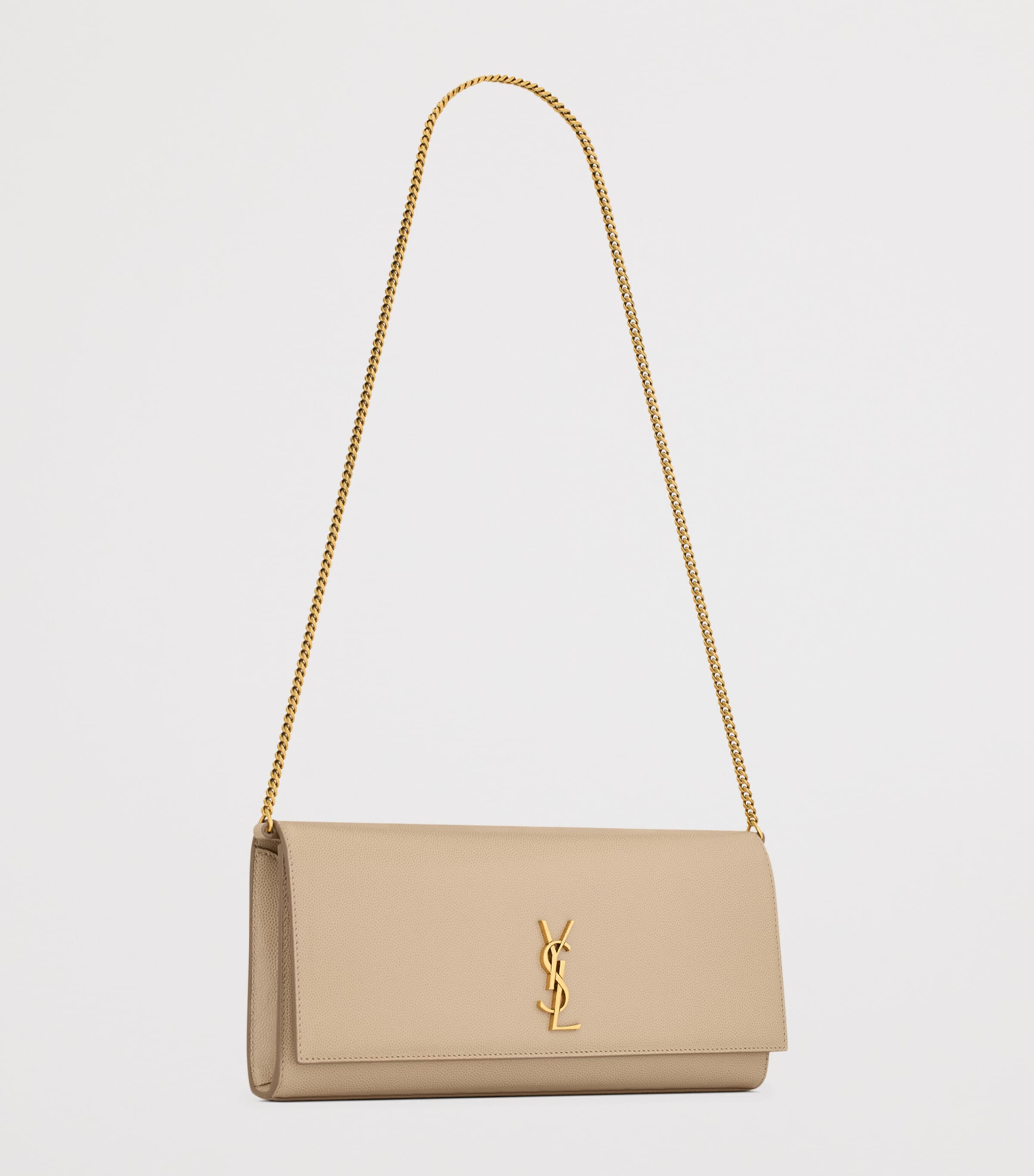 Saint Laurent Kate chain wallet in calfskin leather - British product