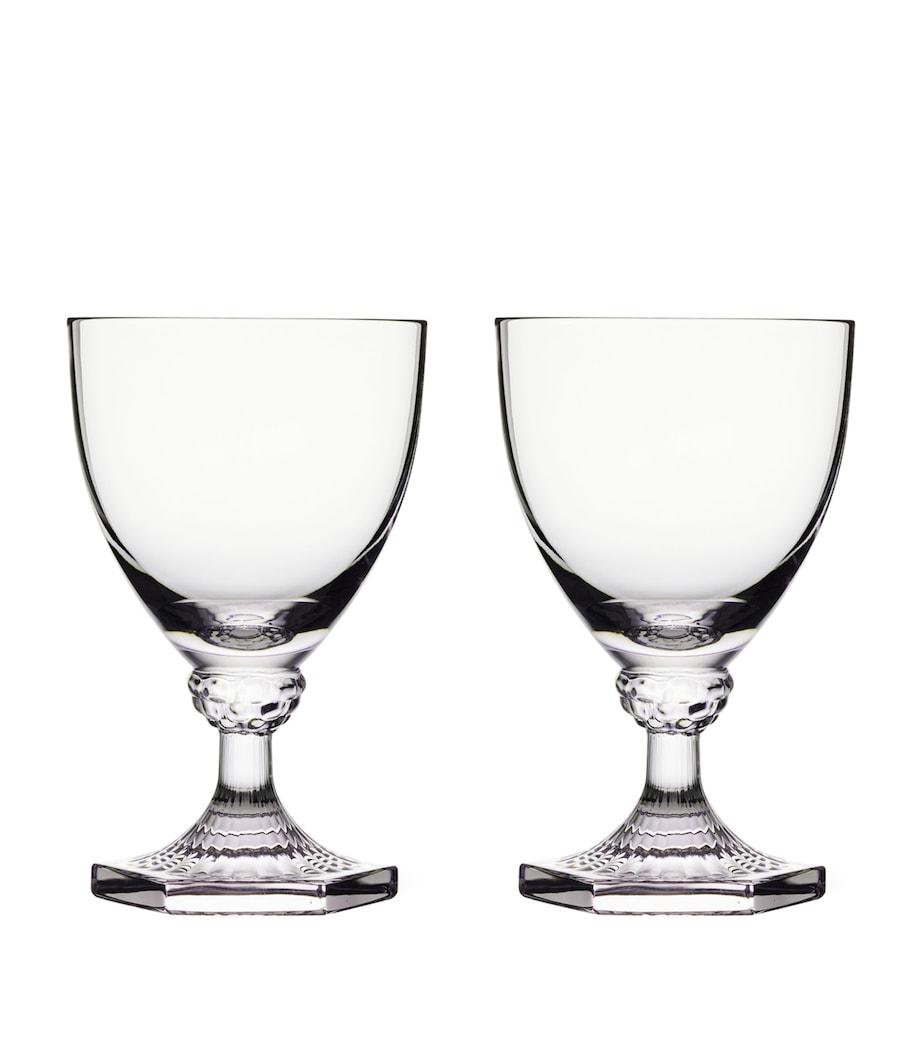 Royal Copenhagen Aurora vinglass sett med 2 med 260 ml kapasitet, importert fra Storbritannia