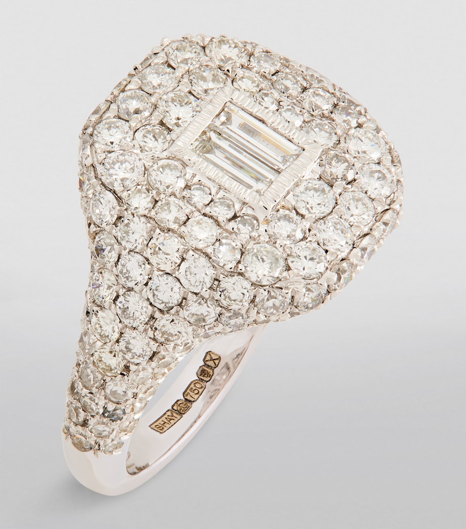 SHAY white gold diamond pinky ring, UK version
