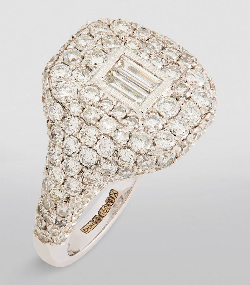 SHAY white gold diamond pinky ring, UK version