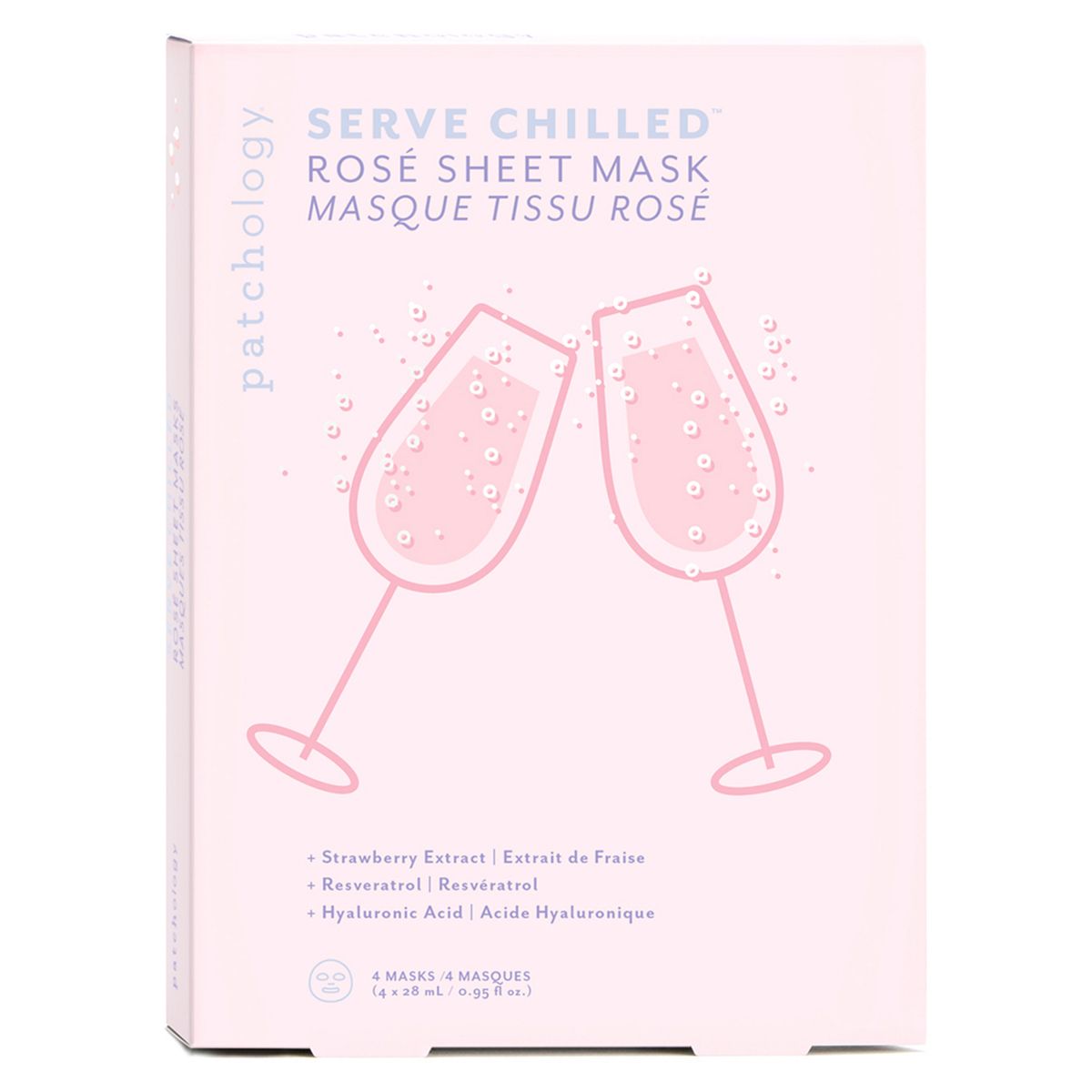 Patchology Serve Chilled Rose Sheet Mask 4 Pack GOODS Boots   