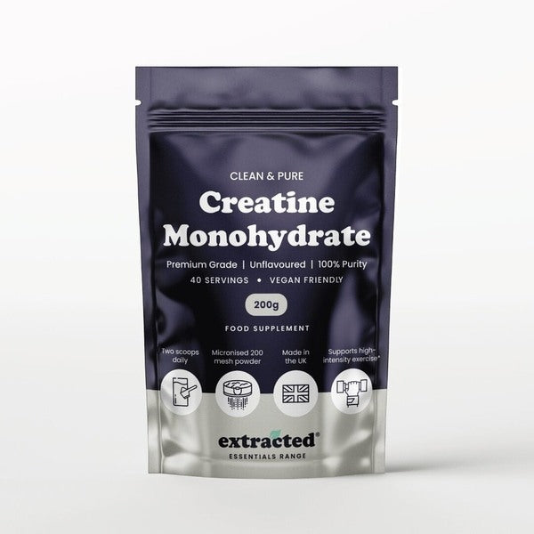 Extracted creatine monohydrate supplement 40 servings - British product