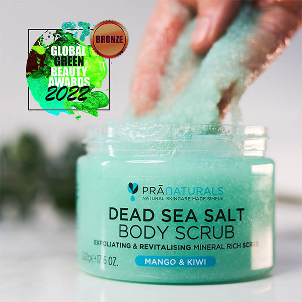 PraNaturals Dead Sea Salt Body Scrub 500g - Mango & Kiwi