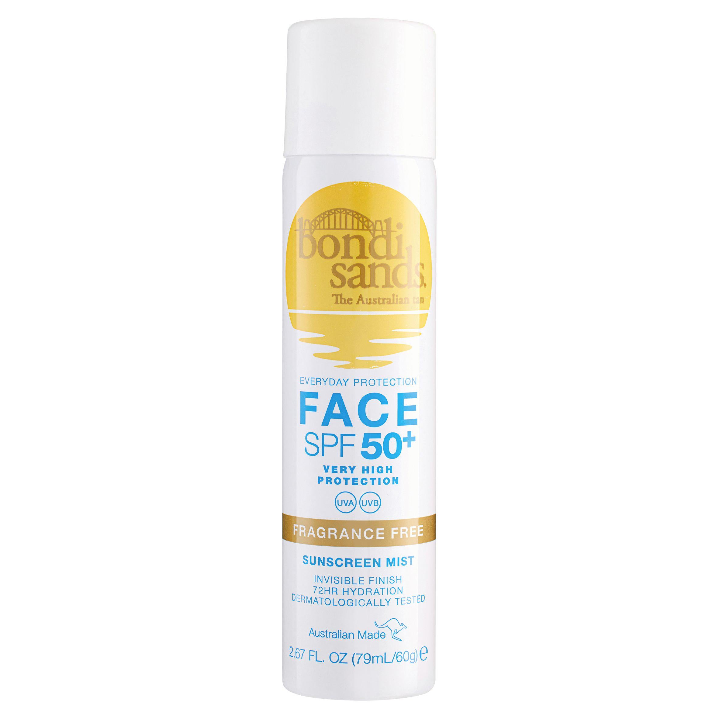 Bondi Sands Face SPF 50+ Fragrance Free Sunscreen Mist 79ml GOODS Sainsburys   