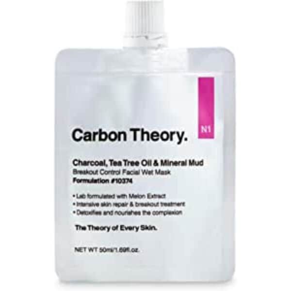 Carbon Theory Charcoal, Tea Tree & Mineral Wet Mask 50Ml