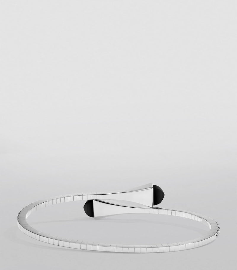 Marli New York Cleo bracelet white gold diamond black onyx, UK version
