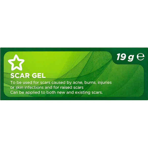 Superdrug scar gel treatment for wounds and acne scars 19g (British brand)