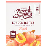 Harry Brompton's London Ice Tea Brewed Black Tea with Peach 4x330ml GOODS Sainsburys   