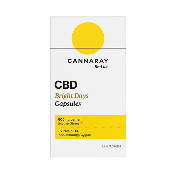 Cannaray CBD Immunity Support Capsules 600Mg x 60 GOODS Superdrug   