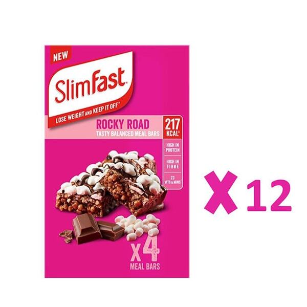 SlimFast Meal Replacement Bar Rocky Road x 12 Bars GOODS Superdrug   