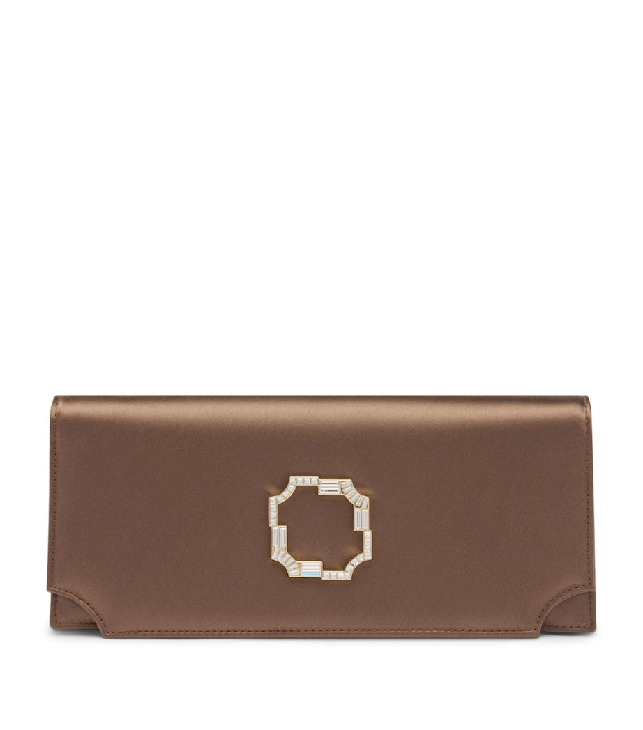 Malone Souliers satin Vivien clutch bag - British product