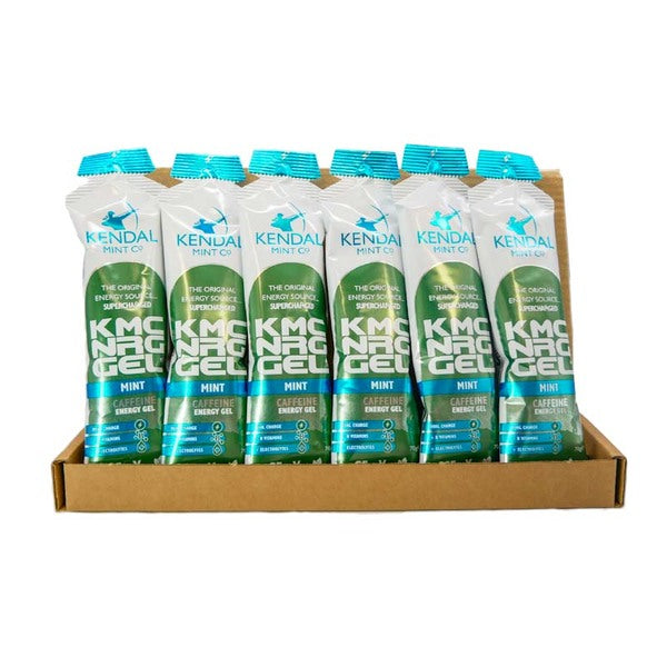 KMC NRG GEL+ caffeine mint energy gel 6x70g, UK version