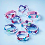 Totum foam bracelet making kit pink and lilac - British product