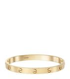 Cartier LOVE bracelet 18kt yellow gold brushed finish, UK version