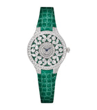 Graff White Gold, Diamond and Emerald Classic Butterfly Watch 33mm