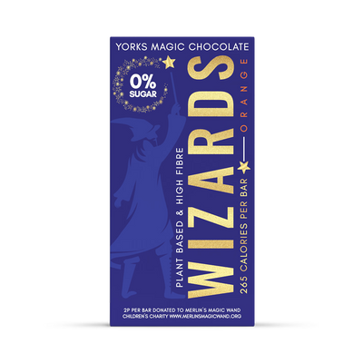 Holland & Barrett Wizards 0% Sugar Chocolate Orange 55g Vegan Bar- Buy online at McGrocer