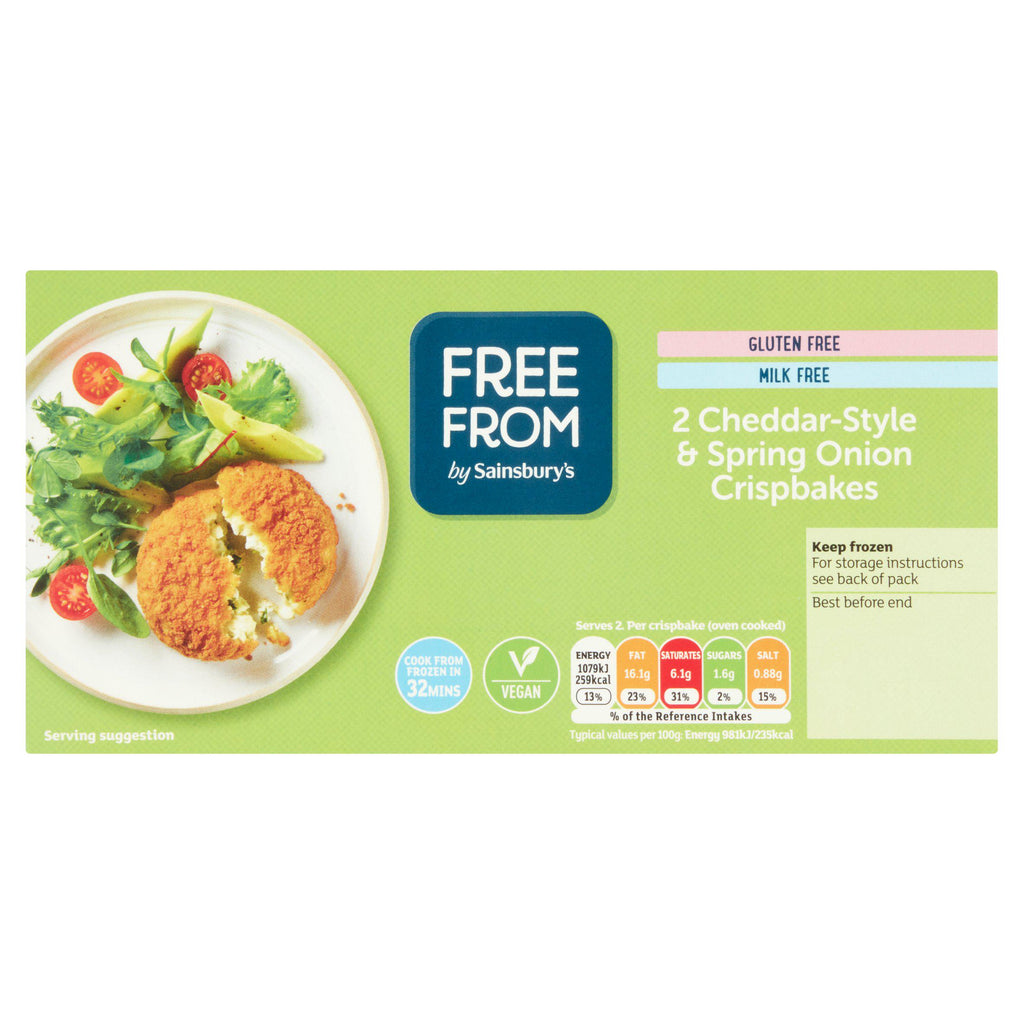 Sainsbury's Free From Cheese & Onion Crispbakes x2 227g