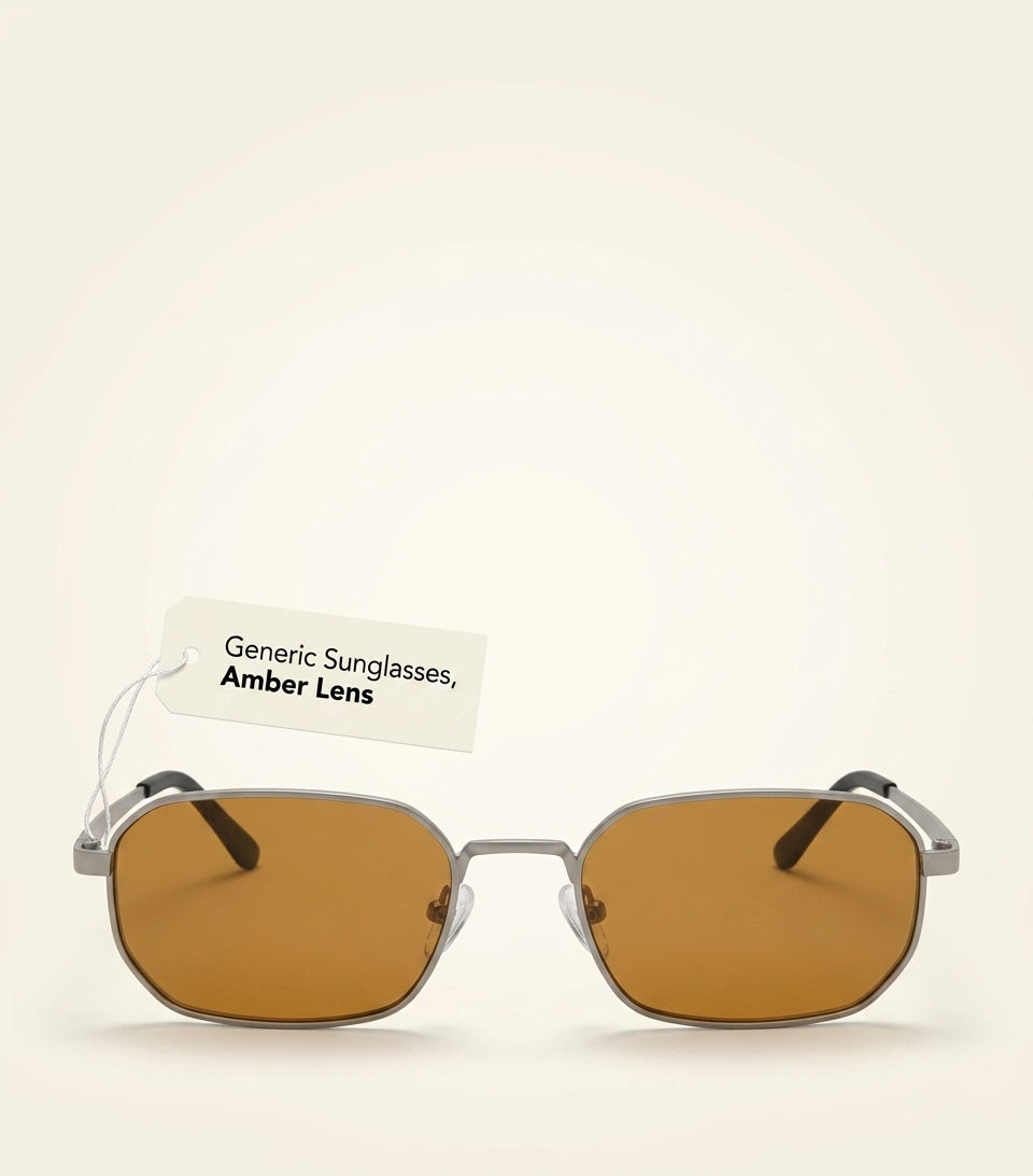Prada metal irregular sunglasses with double-bridge frame (British brand)