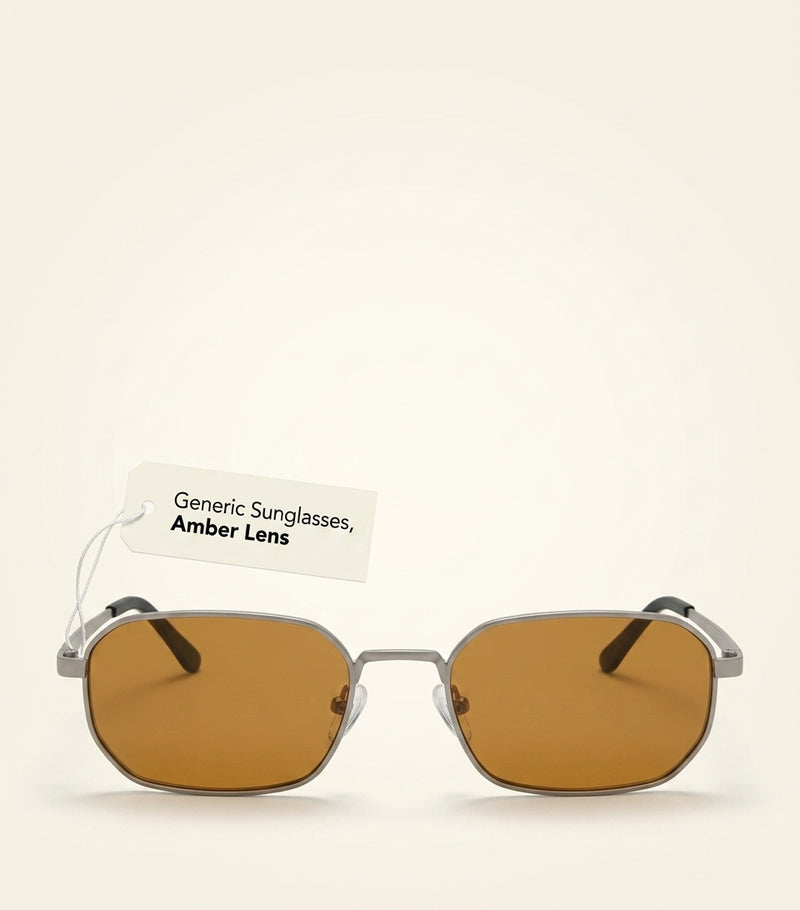 Prada metal irregular sunglasses with double-bridge frame (British brand)
