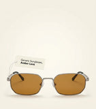 Prada metal irregular sunglasses with double-bridge frame (British brand)