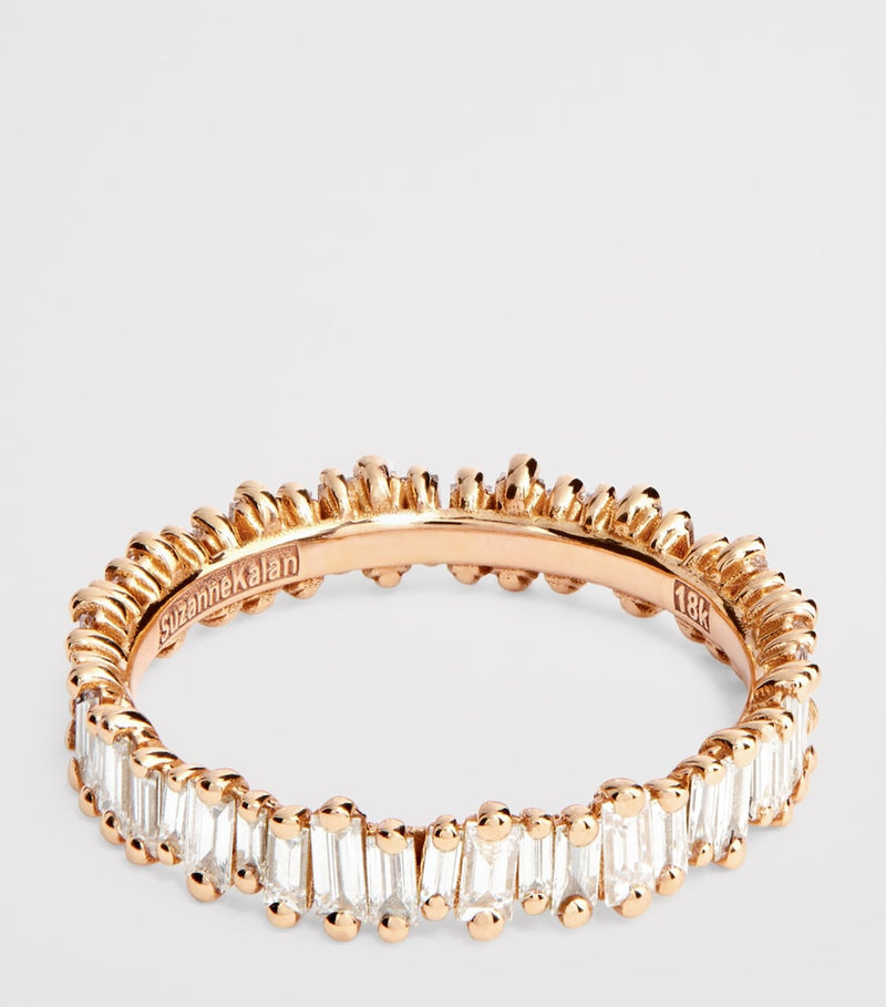 Suzanne Kalan rose gold diamond eternity ring - British product