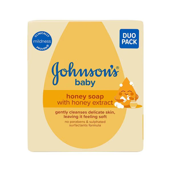 Johnsons Baby Soap Honey 90 Grams x 2, UK version