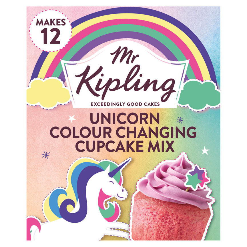 Mr Kipling Unicorn Vanilla Flavour Magic Colour Changing Cupcake Mix 270g