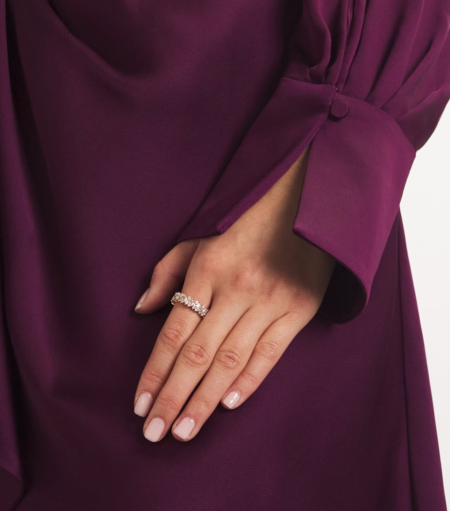 Suzanne Kalan rose gold diamond eternity ring, imported from the UK