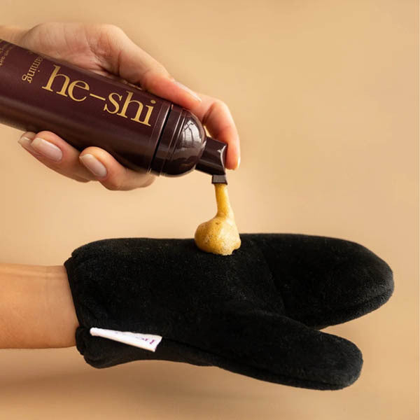 He-Shi self tan mousse medium 150ml, imported from the UK