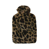 Aroma Home leopard faux fur hot water bottle 2L, imported from the UK