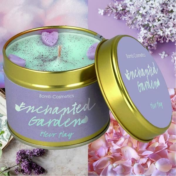 Bomb Cosmetics Enchanted Garden scented tin candle 180g (British brand)