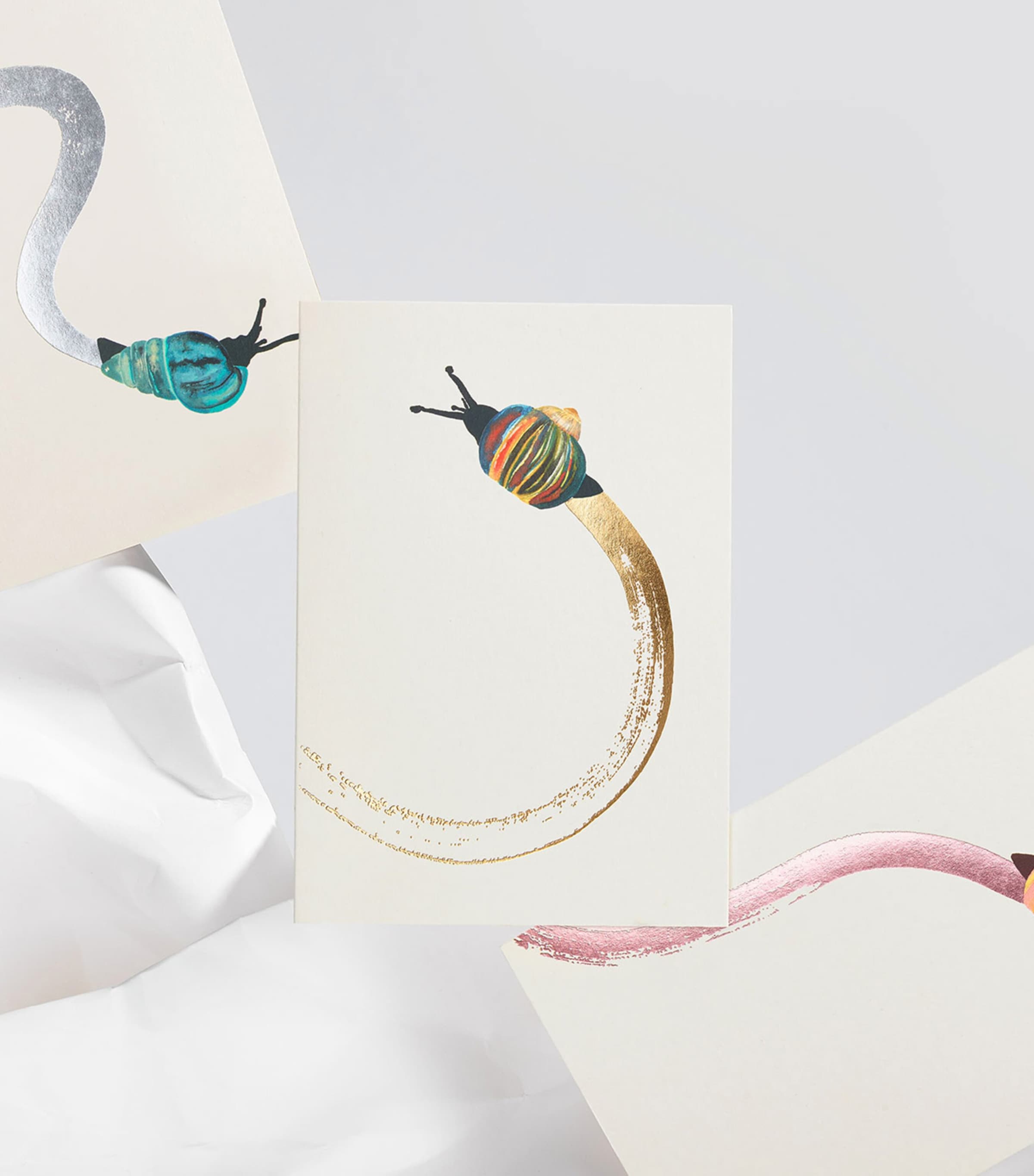 Jo Laing Snail Mail A6 note cards, UK version